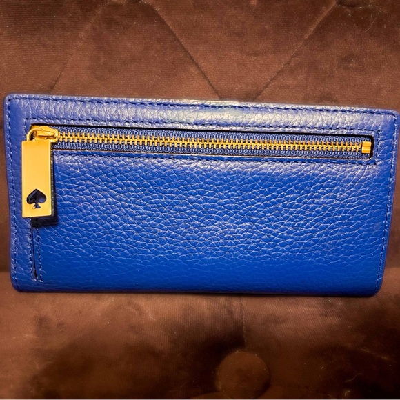 Beautiful Bright Blue Kate Spade Wallet - Picture 2 of 5